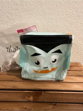 thirty-one Mint Green Lunch Tote with Orange Handle
